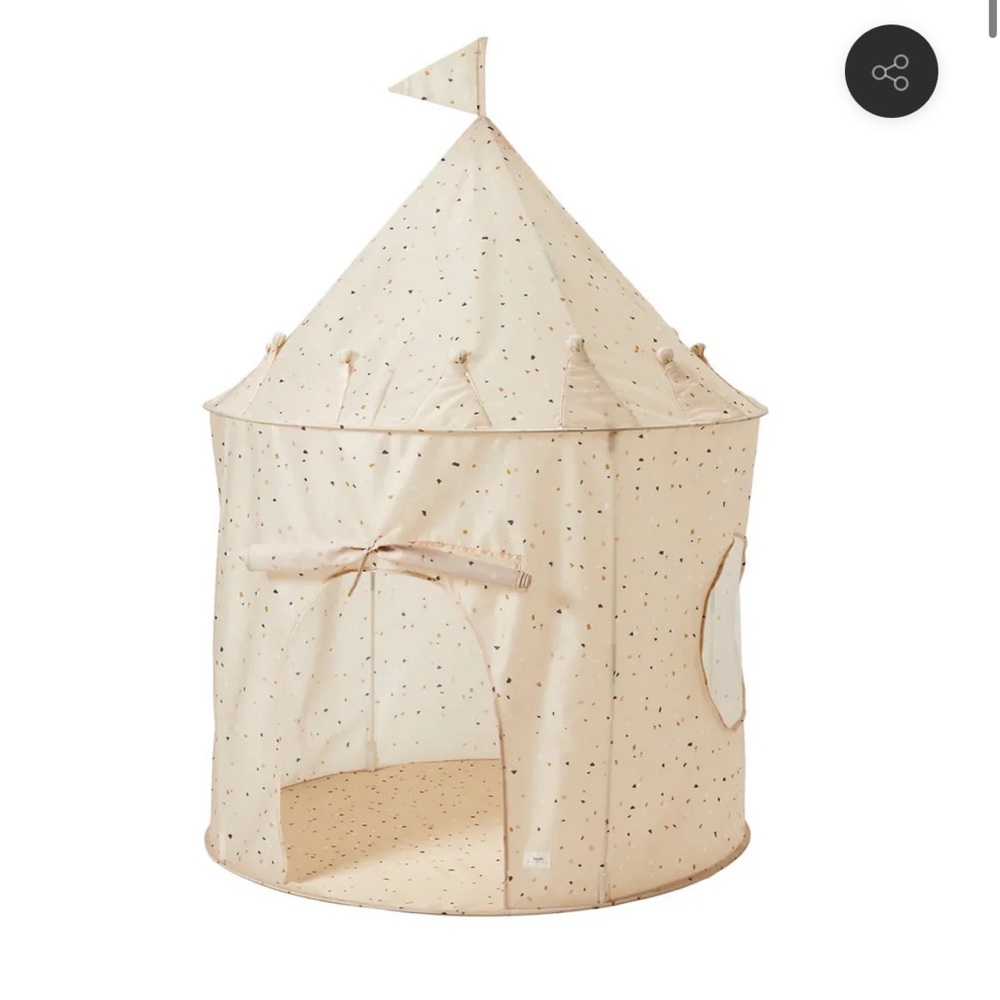 3 Sprouts Fabric Play Tent - Terrazzo Beige